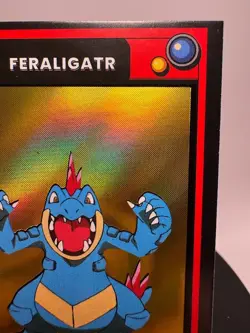 2025 POKEMON POKEDEX Kanto Peru Edition Silver & Gold Holo - Feraligatr #160 - Image 5