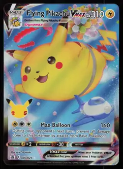 Flying Pikachu VMAX 007/025 Holo VMAX Rare Celebrations Pokemon NM - Image 1