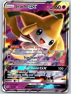 Jirachi GX 79/236 Holo GX Rare Unified Minds Pokemon Heavily Played - Image 1