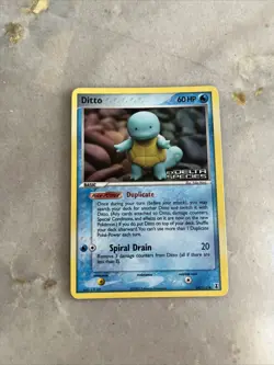 Pokemon 2005 Delta Species Ditto Regular Non Holo [Squirtle] 64/113 NM - Image 1
