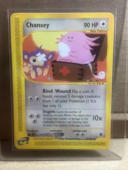 Chansey 72/165 Uncommon Expedition WOTC Vintage Pokemon - Image 1