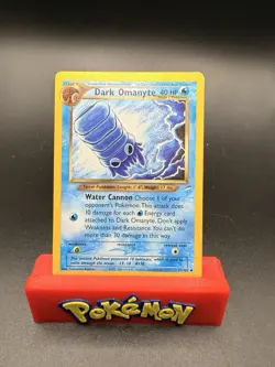 Pokemon TCG - DARK OMANYTE - 37/105 - UNLIMITED - NEO DESTINY VINTAGE- LP - Image 1