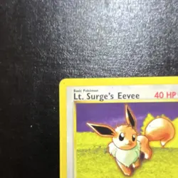 Pokemon TCG Lt. Surge's Eevee Gym Challenge 51/132 Regular 2000 Wizards 40 HP - Image 5