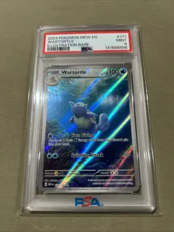 Pokemon TCG Wartortle 171/165 Scarlet & Violet 151 Illustration Rare PSA 9 - Image 1