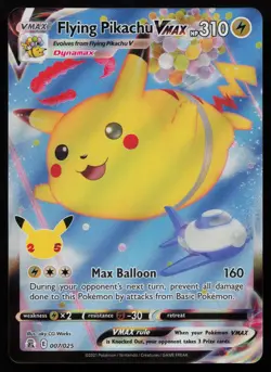 Flying Pikachu VMAX 007/025 Holo VMAX Rare Celebrations Pokemon NM - Image 1