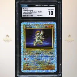 Machop Reverse Rev Holo Foil 2002 Pokemon Legendary Collection #79 CGC 10 1E - Image 1