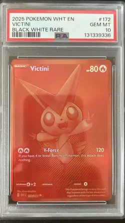 Victini 172/086 - Pokemon TCG - SV White Flare - Black White Rare - PSA 10 - Image 1