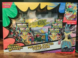 Pokemon TCG Ascended Heroes Premium Poster Box Mega Lucario Promo Booster - Image 1