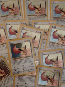EEvee #11 Promo Black Star Vintage WOTC Pokemon TCG Best PSA 8 Worthy - Image 3