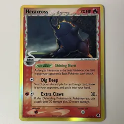 Pokemon Heracross Delta Species Dragon Frontiers 3/101 Holo Rare 70HP English - Image 1