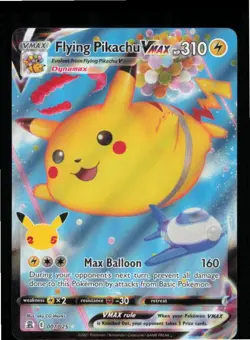 Flying Pikachu VMAX 007/025 Holo VMAX Rare Celebrations Pokemon Near Mint - Image 1