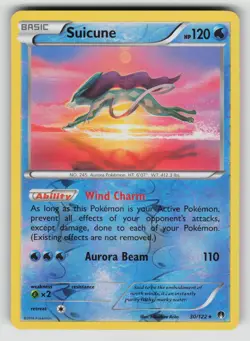 Suicune 30/122 Reverse Holo BREAKpoint Pokemon Lightly Played - Image 1