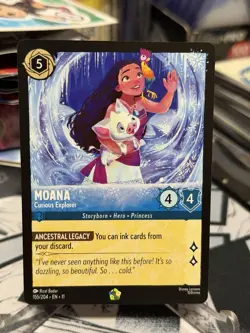 Disney Lorcana - Moana - Curious Explorer - Winterspell Non-Foil 155/204 - Image 1