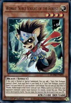 Wonko, Noble Knight Of The Forest - Ultra Rare 1st Ed. BLMM-EN035 - NM - YuGiOh - Image 1