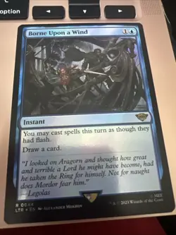 Borne Upon a Wind Foil Universes Beyond: the Lord of the Rings Mtg - Image 1
