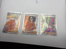 Pokemon Trainer Full Art Lot Atticus, Giacomo 133 134 138 NM Prismatic Evolution - Image 1
