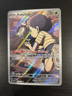 Pokemon TCG Poltchageist 171/167 Sv06 Illustration Rare Holo Basic 30 HP - Image 2