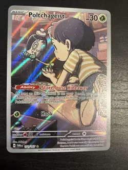 Pokemon TCG Poltchageist 171/167 Sv06 Illustration Rare Holo Basic 30 HP - Image 3