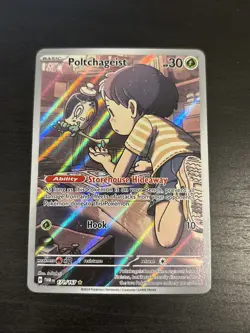 Pokemon TCG Poltchageist 171/167 Sv06 Illustration Rare Holo Basic 30 HP - Image 4