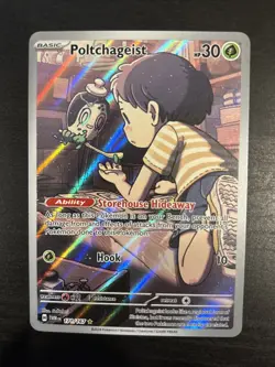 Pokemon TCG Poltchageist 171/167 Sv06 Illustration Rare Holo Basic 30 HP - Image 5