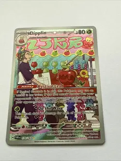 Pokemon TCG Dipplin 170/167 Sv06: Twilight Masquerade Illustration Rare Holo - Image 1