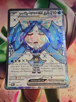 Pokemon TCG Wellspring Mask Ogerpon EX Ultra Rare 194/167 NM - Image 1