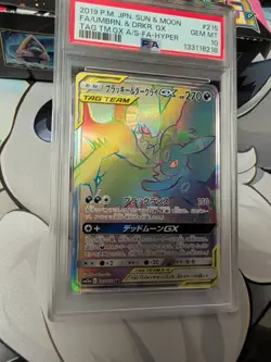 Umbreon & Darkrai GX Pokemon 2019 sm12a Tag All Stars HR Japanese 215/173 PSA 10 - Image 2