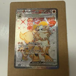 Pokemon Arcanine ex Ultra Rare Full Art Holo Card 224/198 SV01 Scarlet & Violet - Image 1
