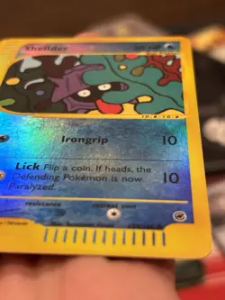 Pokemon Shellder 129/165 Expedition Base Set 2002 Reverse Holo - MP - Image 4