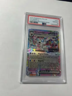 PSA 10 Sylveon Ex Prismatic Evolutions 041/131 Surprise Box Stamped Pokemon TCG - Image 2