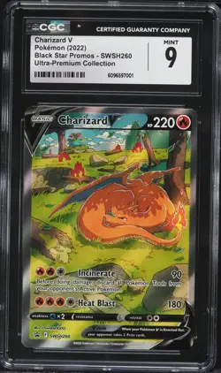 CGC 9 Charizard V Full Art Ultra Premium Collection Promo 2022 Pokemon Card #260 - Image 1