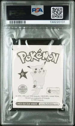 1999 MERLIN POKEMON #51 DUGTRIO PSA 10 - Image 2