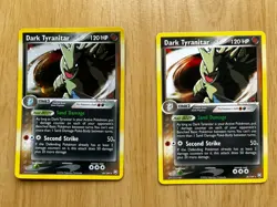 Pokemon TCG DARK TYRANITAR 20/109 Holo & Normal. Ex Team Rocket Returns. EX/NM - Image 1
