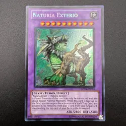 YuGiOh Naturia Exterio HA04-EN055 Secret Rare Unlimited NM - Image 1