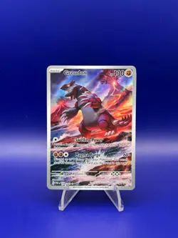 Groudon 199/182 Illustration Rare Holo Paradox Rift Pokemon TCG NM - Image 1