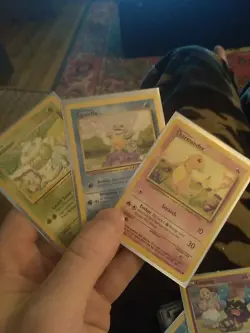Pokemon TCG Base Set Starters From Pokemon Red All From Base Set Wotc - Image 1