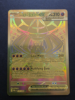 Pokemon Mega Zygarde EX Gold Full Art Holo - Perfect Order RARE 124/088 - Image 1