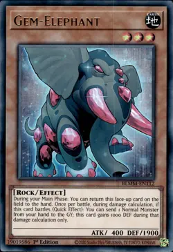 Gem Elephant - Ultra Rare 1st Edition BLMM-EN112 - NM - YuGiOh - Image 1