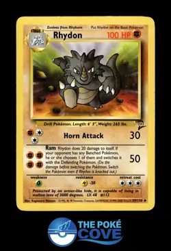 Rhydon 59/130 | Base Set 2 | Pokemon Uncommon | MP - Image 1