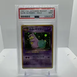 🔥1997 Pokemon Japanese Rocket Dark Slowbro #80 Holo PSA 9 🔥 - Image 1