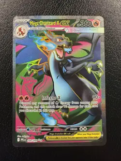 Pokemon TCG Mega Charizard X ex - 109/094 Holo ME02: Phantasmal Flames NM - Image 1