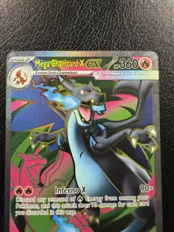 Pokemon TCG Mega Charizard X ex - 109/094 Holo ME02: Phantasmal Flames NM - Image 2