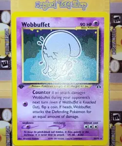 Pokemon Wobbuffet Neo Discovery 1st Edition Non-Holo Rare 35/75 NM - Image 3