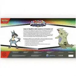 Pokemon TCG: Prismatic Evo Lucario Tyranitar Ex Premium Collection Sealed Box - Image 3