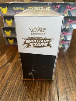 Pokemon TCG Sealed Brilliant Stars Pokemon Center ETB in plastic display case - Image 2