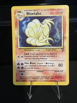 Ninetales Holo Base Set 2 13/130 MP/HP Pokemon TCG Vintage WoTC - Image 1