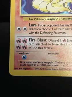 Ninetales Holo Base Set 2 13/130 MP/HP Pokemon TCG Vintage WoTC - Image 5