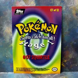 Squirtle #07 Pokemon Topps TV Animation Card - Image 2