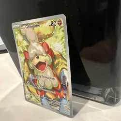 Hisuian Growlithe 181/167 Pokemon Twilight Masquerade Holo Full Art Card - Image 3