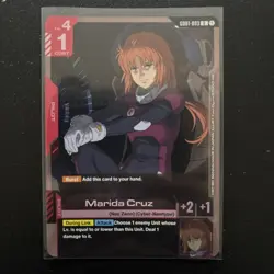 Gundam Card Game GD01 GD01-093 Marida Cruz Rare R - Pack Fresh - Image 1
